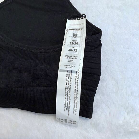 Marika NWT Black Sports Bra Women XS - Picture 9 of 10